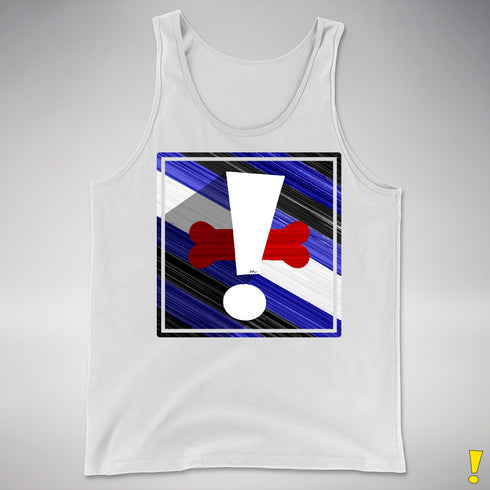 Puppy Pride Flag Exclamation Point Premium Tank Top